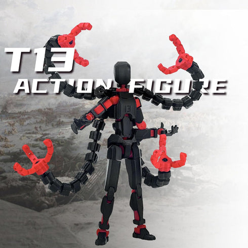 PkghoKids T13 Accessories,T13 t-13 3D 7.2inch) Already Assembled Action Figure Multi-Jointed Movable,for Collectors