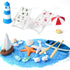 AUEAR 3 Pcs Miniature Foldable Chair Accessory Deck for Decoration, 1:12 Scale (Style A)