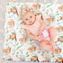 4 Pack N Play Sheets Woodland Forest Animals, Fitted Baby Sheets for Standard Pack and Plays and Mini Cribs