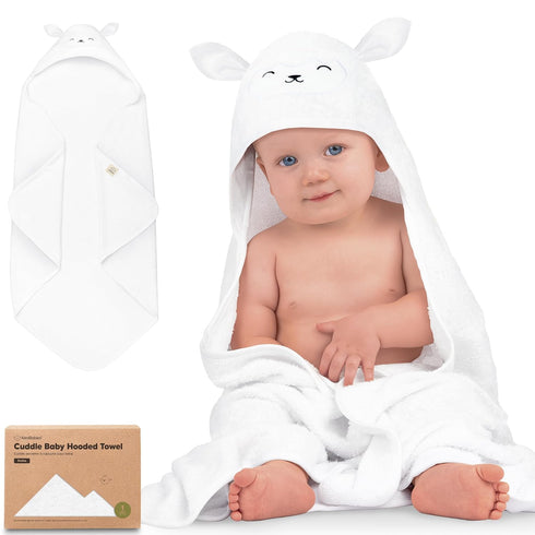 KeaBabies Hooded Baby Towel for Newborn - Viscose Derived from Bamboo Large