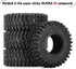 INJORA 1.0 Tires - 57 * 22mm S5 Super Soft Sticky Crawler Tires for TRX4M Axial AX24 SCX24 FCX24 Enduro24 Upgrade