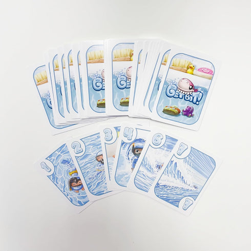 Greater Than Games | Get Bit - Family Card Game, Party Game for Adults and Family, Escape The Shark, 3 to 6 Players
