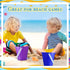30 Sets 4.7" Summer Pack Summer Sratte Sand Buckets and Shovels Bulk Beach Bucket Plastic Beach Pails Sand Toys
