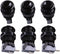 6X Black Happ Type Standard Arcade Push Button: Microswitch for Mame/Jamma/Arcade Video Games