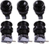 6X Black Happ Type Standard Arcade Push Button: Microswitch for Mame/Jamma/Arcade Video Games