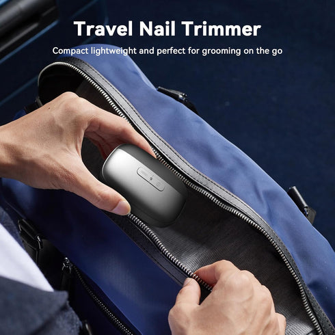 generic Trimmer: 3-in-1 2-Speed, Electric Nail Clipper Fingernail Automatic Nail Polisher with LED Light, Clip Storage