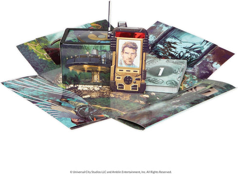 AdventureX Jurassic World Dinosaur-Themed Escape Room Board Game, Single Use for Kids Ages 8+