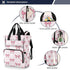 Bulletgxll Backpack Backpack Cute Bows Diaper Bag Large Capacity Baby Bags Multi Function Travel Waterproof Changing