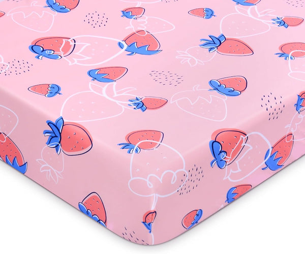 Baby Fitted Crib Sheet Soft Microfiber 52" x 28" Crib Mattress Sheet