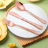 LIANYU 12-Piece Kids Copper Silverware Set - Stainless Steel Toddler Utensils, Dishwasher Safe