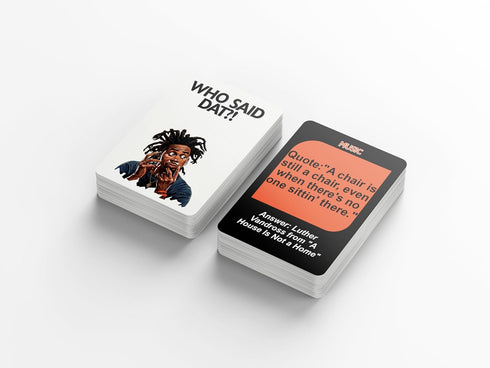 Who Said Dat Game: Urban Quotes with 100 Cards Showcasing Black Culture for Engaging Party Fun