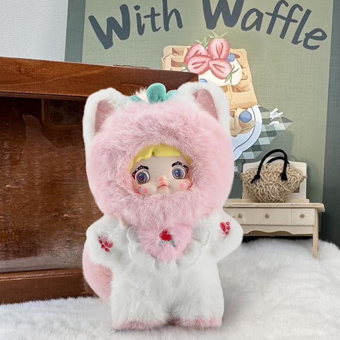 Mckkymi Nommi 1PC, (1 7 Plush Blind Box, Kawaii Cute Fruit Series Stuffed Blind Box Doll Kawaii Mystery Plush Toys