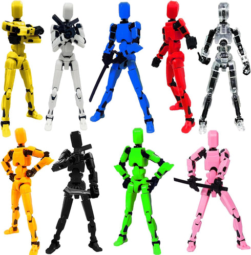 DANONI Titan 13 Action Figure, Lucky Robot Action Figures,Creative 3D Printed Action Figure,Multi