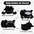 Mommy 4 Tummy, SQEQE Black Cat Stuffed Animal with Babies Cat in her Cute Black Cat Plush Toys for Kids, Gifts Ideal