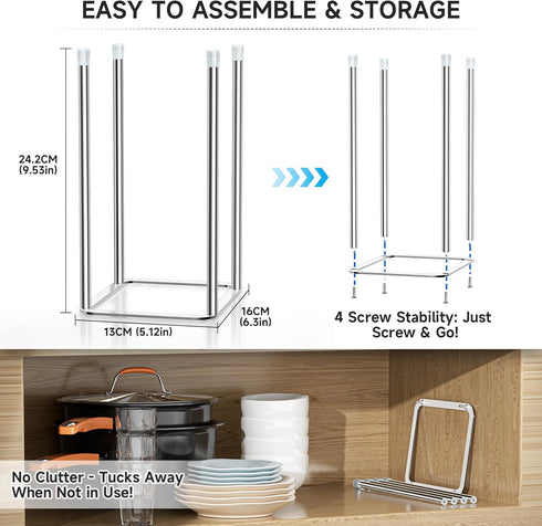 Countertop Water Bottle Drying Rack Reusable Bottle Rack Dryer Kitchen Stand Holder Metal Baby Bottle Drying Rack Water