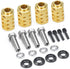 RCLIONS 12mm Brass Wheel Spacers +20mm Extension Wheel Hubs Hex for TRX4 1/10 RC Crawler Truck