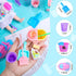 22 Pieces Miniature Bucket Doll Housework Cleaning Supplies - Dollhouse Accessories for Pretend Play