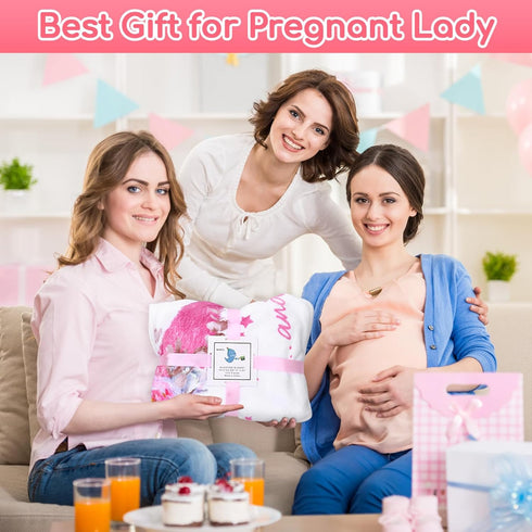 Baby Monthly Milestone Blanket, 51”L x 40”W, Thicker Extra Soft Flannel, Best Photography for Newborn Baby Girl (Pink