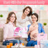 Baby Monthly Milestone Blanket, 51”L x 40”W, Thicker Extra Soft Flannel, Best Photography for Newborn Baby Girl (Pink