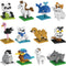 FUN LITTLE TOYS Mini Animals Building Blocks Sets - 12 Boxes for Goodie Bags, Birthday Gifts, Party Favors for Kids