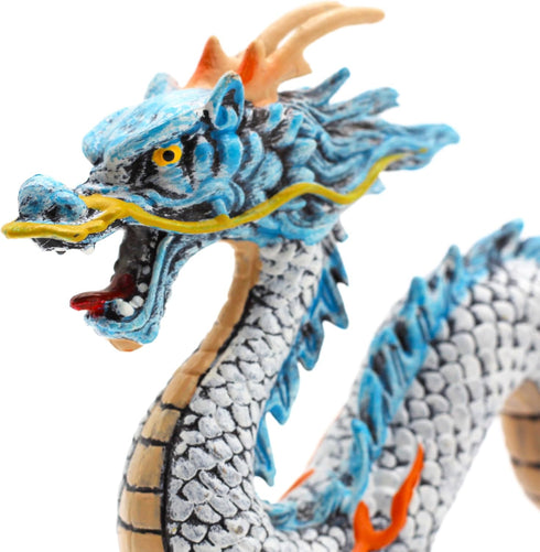 Gemini&Genius Chinese Dragon Toys - 2024 Year of The Sea Dragon Mascot Action Figures for Spring Festival