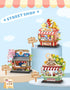 MEIEST 3 Set,Simulation Mini City Shop Street View Building Blocks Model Architecture Collection Particle Construction