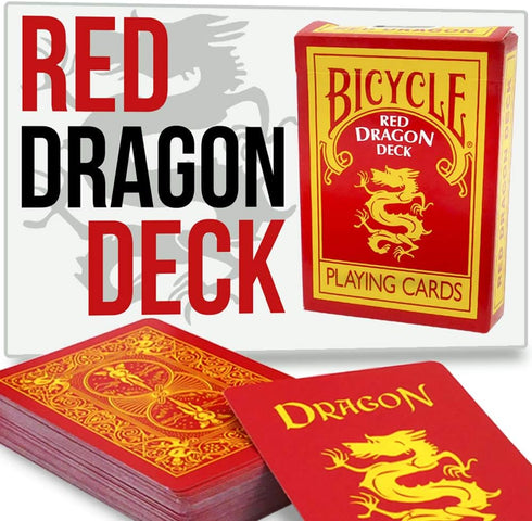 Bicycle Dragon Deck - Limited Edition Year of The Dragon Playing Cards, Reverse Back Red