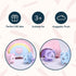 PixieCrush Wonder Products - Set of 5 Mini Cat Stuffed Plush Kittens with Rainbow Bag