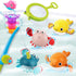 Dwi Dowellin Bath Toy for Toddlers, Floating Mold Free Swimming Toys and Stacking Cups