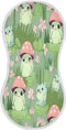 Bulletgxll Cute Frogs Unisex Baby Burp Cloths Set of 4, Soft Absorbent Organic