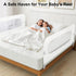 UNAPHO System,32" 29.5" Bed Rail for Toddlers,Swing Down Kids Bed Rails Guard for Twin,Full,Queen,Bunk Size Bed,Extra