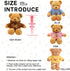 CHELEI2019 11.8" Teddy Bear Stuffed Animal, Cute Brown Teddy Bear with Hoodie for Kids
