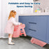 Counter Onasti Toddler Step Stool Foldable Kids Step Stool,Bathroom Stool for Toddlers Non-Slip Toddler Step Stool