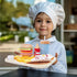Set Playset WOODENFUN Pretend Play Food for Kids,Wooden Fast Food with Tray Hamburger Cola Fries Combo,Play Kitchen