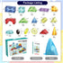 Blocks,66 3+ 3-8 Huaker Magnetic Piece Translucent Building Blocks for Boys Girls Birthday Gifts,Multi Shape Magnetic