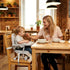 3in1 4 Baby Booster Seat for Dining Table with Removable Tray & Cushion, Portable Toddler Booster Seat, Height