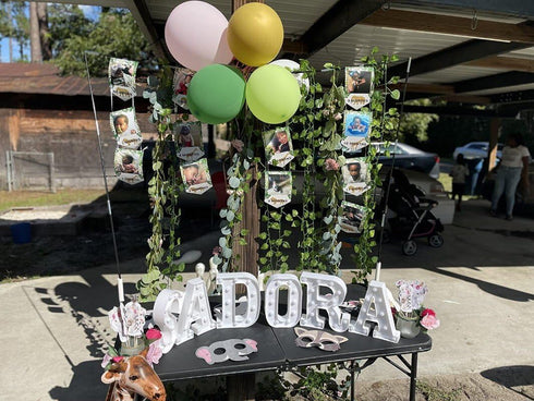 JeVenis Jungle Animals First Birthday Decoration, Wild Safari Banner for Birthday Celebration