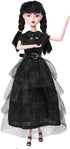 Girls Dolls in Gift Box - 11.5 Inch Black Doll with Black Dress, High Heels & Hair, Gift for Kids & Fans