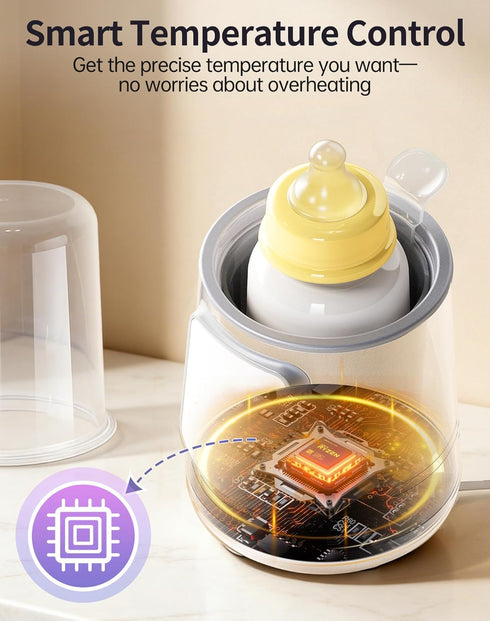 KUMIKIMI 12 1 in Fast Baby Bottle Warmer with Even Heating No Hot Spots, Night Mode, Sterili-zing, Constant Temp Milk