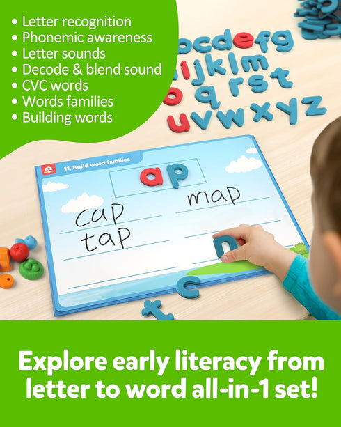 6 3+ Coogam Preschool Alphabet Learning Activities, Magnetic EVA Letters Matching & Handwriting Game, Educational ABC