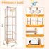 GRETJOB 70x16.5x16.5 Inch 220+ Extra Large Stuffed Animal Storage Organizer with Wheels & Mesh Pockets - Wooden Corner