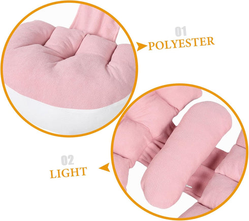 UPKOCH Pregnancy Pillow U-Shaped for Side Sleeping Maternity Support for Belly and Back Lightweight and Portable Design