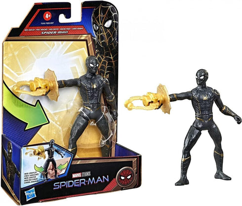 Spider-Man Marvel 6-Inch Deluxe Web Grappler Movie-Inspired Action Figure Toy with Attack Feature, for Kids Ages 4 and Up