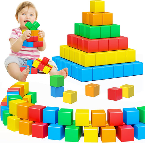1.41 inch Magnetic Blocks for Toddlers, Large Building Blocks for Kids Age 3-5, STEM Magnetic Cubs Toy for Christmas