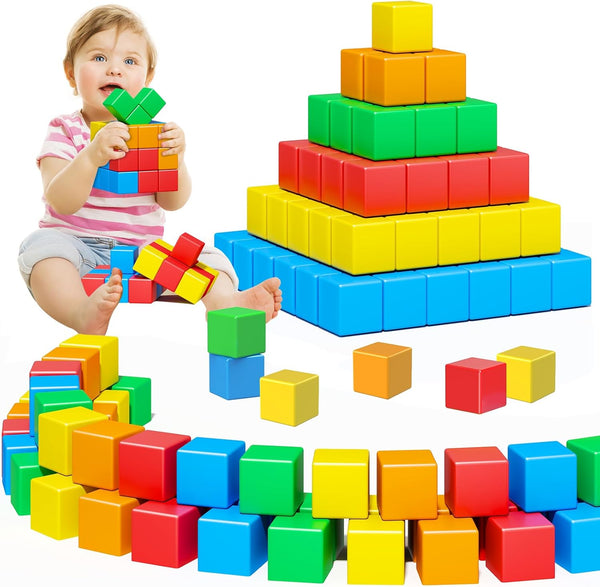 1.41 inch Magnetic Blocks for Toddlers, Large Building Blocks for Kids Age 3-5, STEM Magnetic Cubs Toy for Christmas