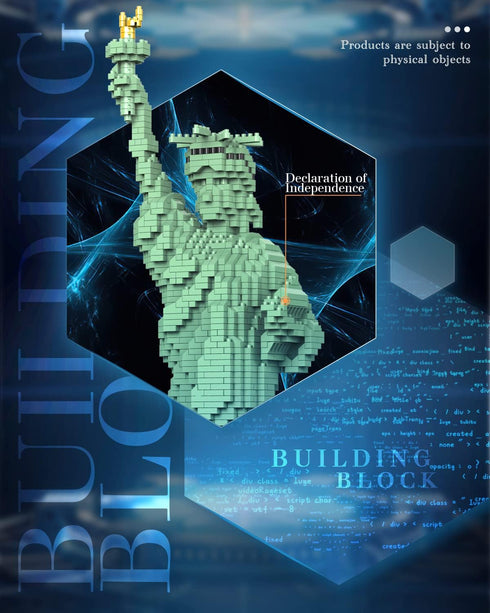 dOvOb Statue of Liberty Micro Mini Blocks Building Set (2510PCS)