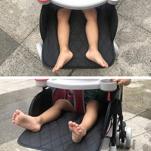 Pissente 13.78x11.81 Inch Universal Stroller Footrest Extension, Extended Seat Baby Stroller Footrest, Adjustable Leg