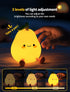 3 Dimmable Pear Night Light for Kids, Nursery Night Lights, Bedside Touch Lamp, Cute Silicone Nightlight for Baby