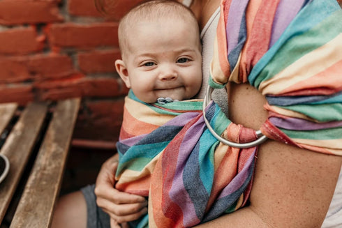 8-35 lbs Summer Hip Baby Wrap - Adjustable Baby Ring Sling & Infant Wrap Carrier for Newborns & Toddlers - Soft Cotton