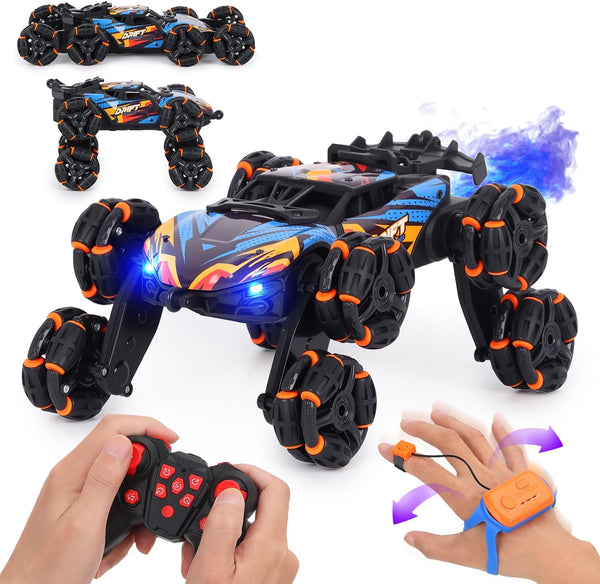 HuiJuKeJi Gesture Sensing RC Stunt Car Toy for Kids, 2.4GHz Remote Control